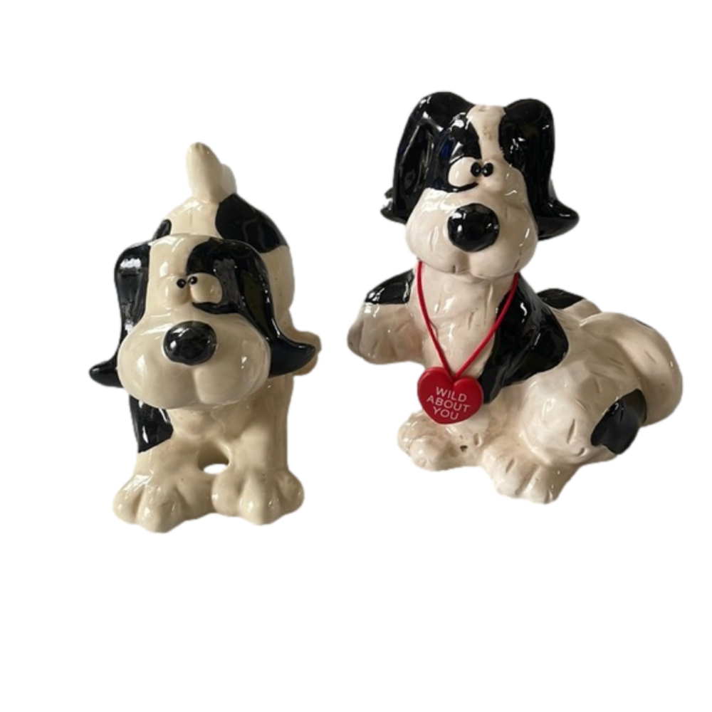 black/white dogs
